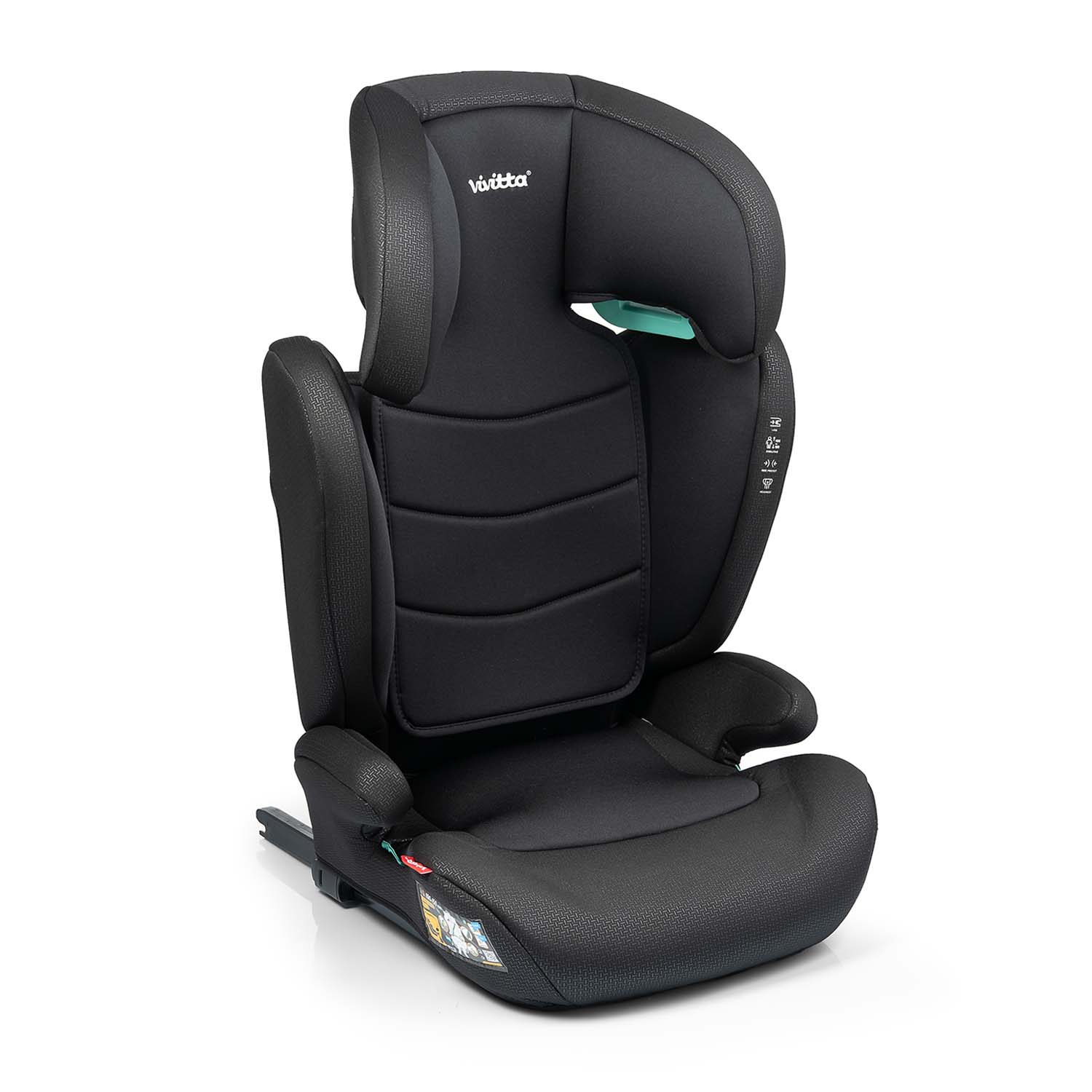 Silla de coche Bakan i-Fix de Vivitta. Homologación i-size de 100 a 150 cm de altura.