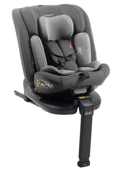 Silla giratoria Jade i-fix de color gris.