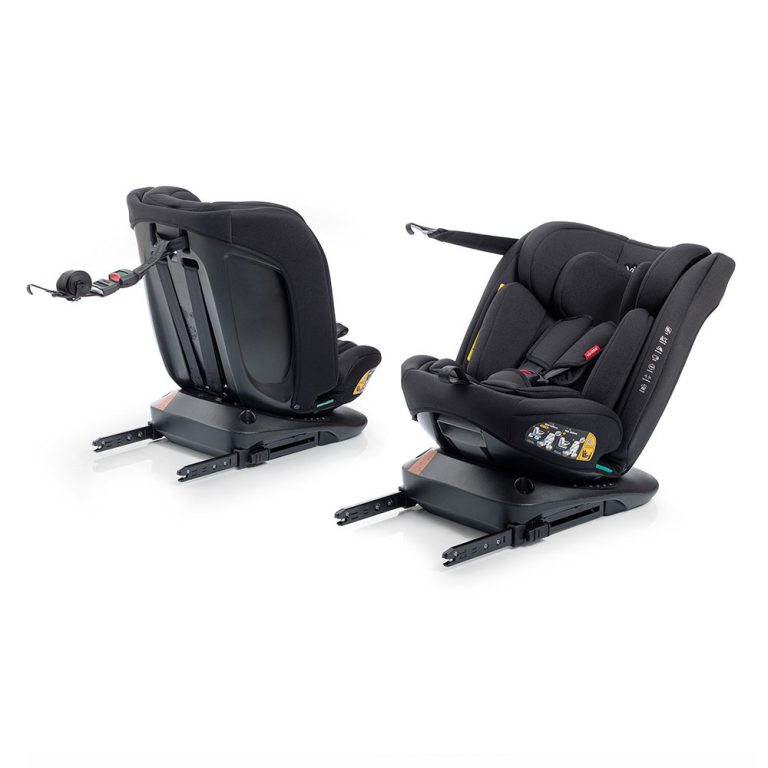 Girando la silla podemos orientar la silla para viajar a contramarcha o en sentido a la marcha.