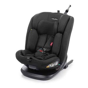 Silla de coche Zafiro i-Fix 40-150 cm de color negro con isofix y top tether.