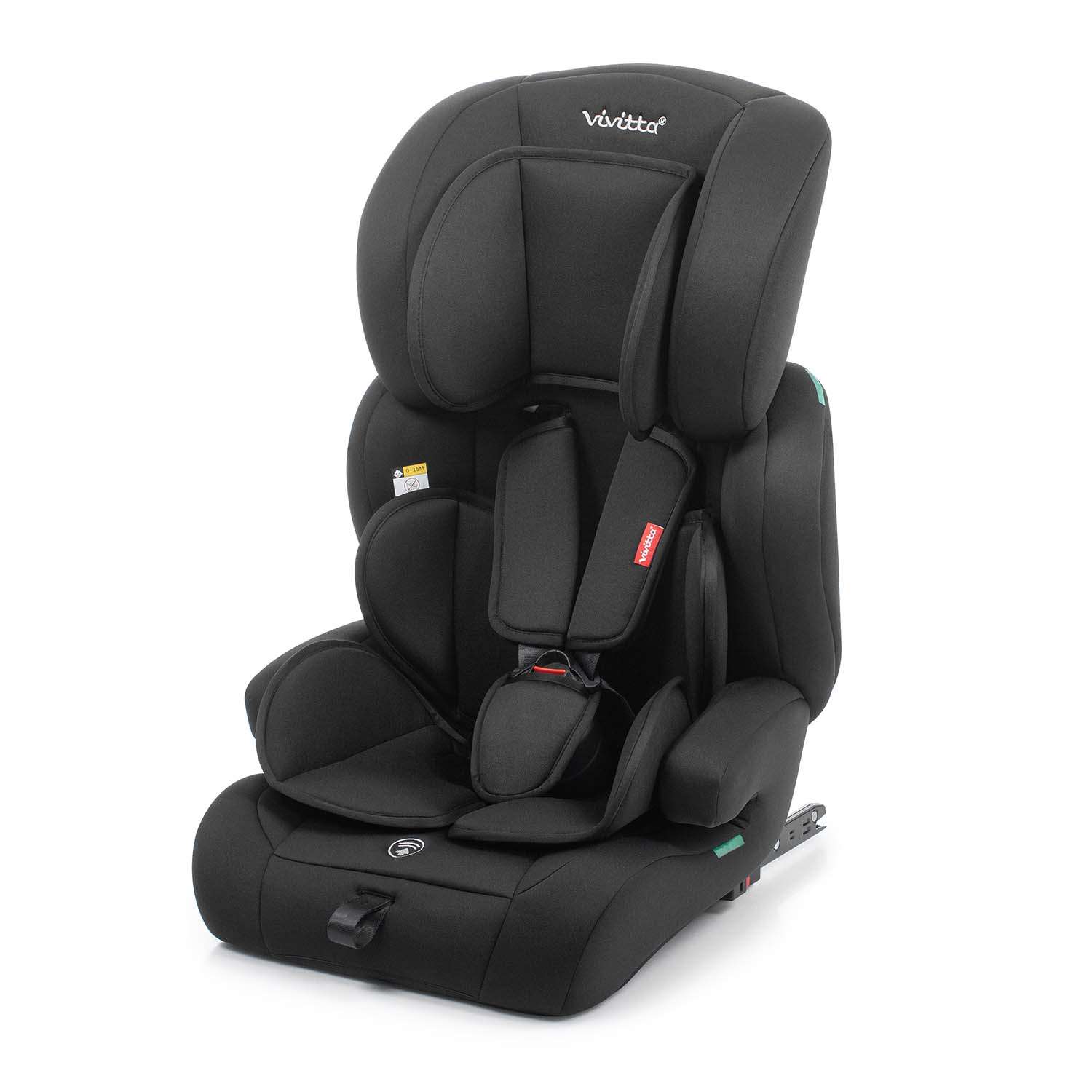 Silla de coche Ame i-fix 76-150 cm de color negro con isofix.
