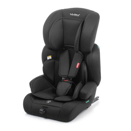 Silla de coche Ame i-fix 76-150 cm de color negro con isofix.