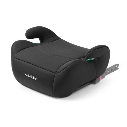 Alzador de coche Eleba i-Belt de color negro. Asiento i-size con conectores. isofix para niños de 100 a 150 cm de altura.